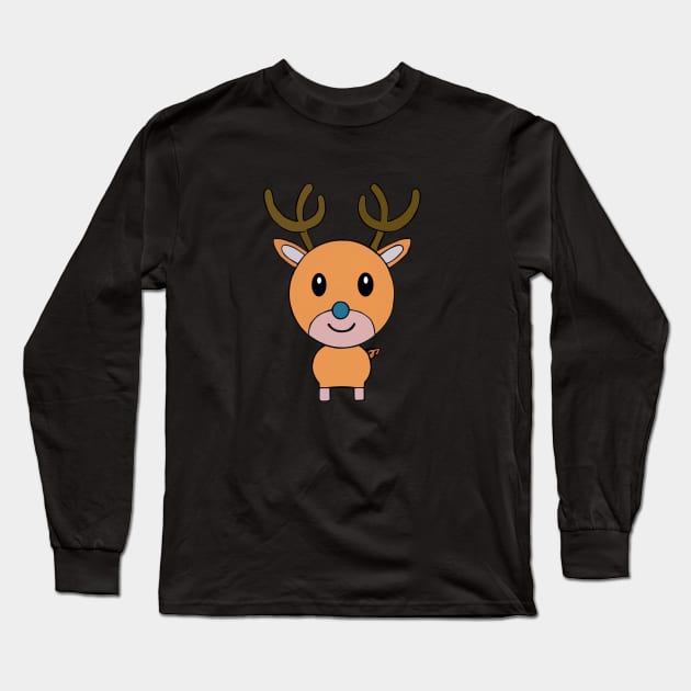 Cute brown deer Long Sleeve T-Shirt by egul